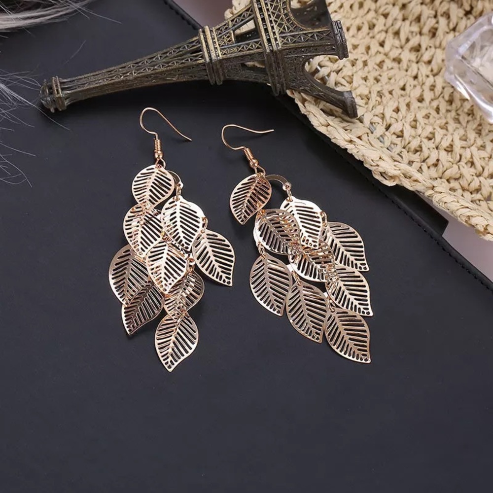 2 for $28 Lovely Long Leaf Hollowed Earrings